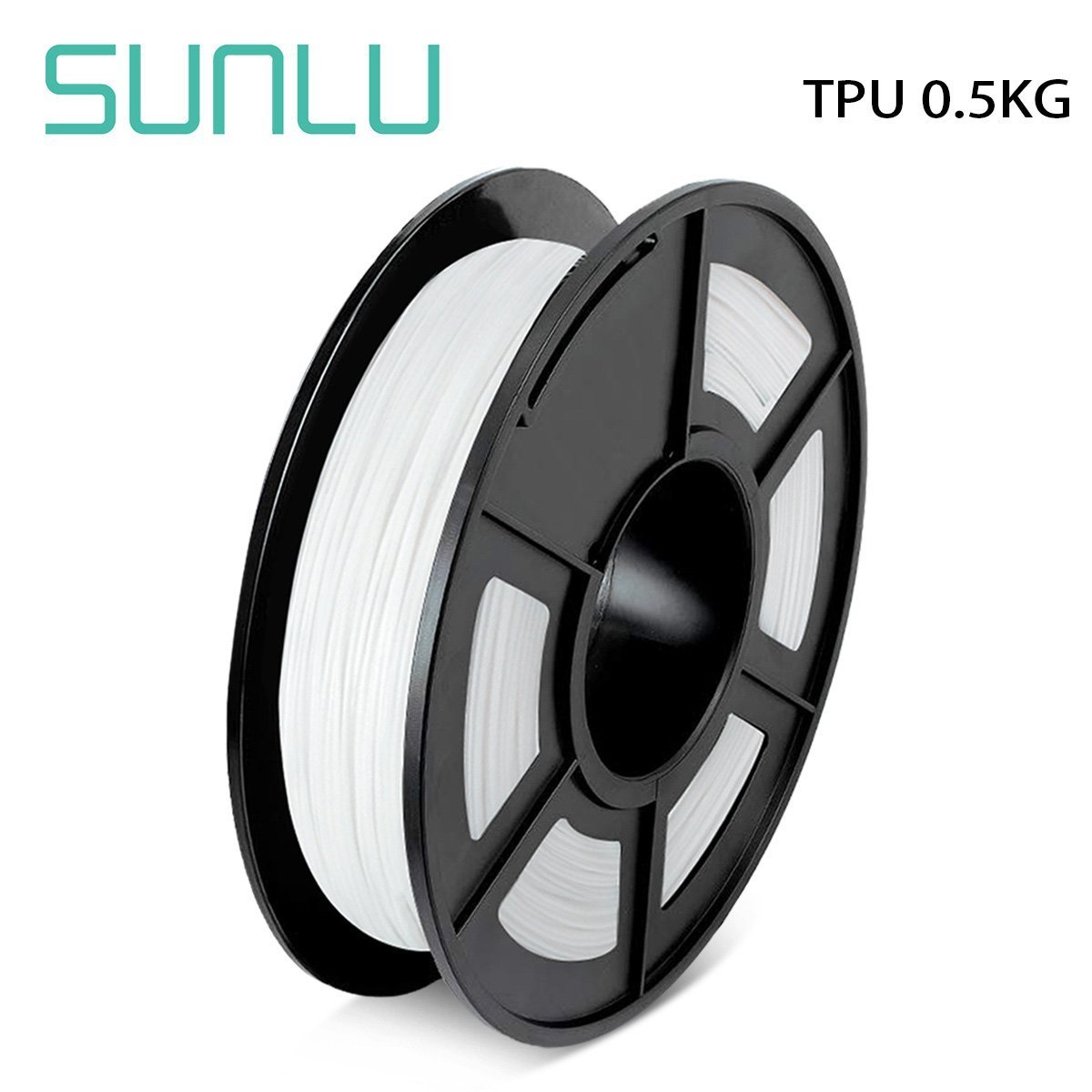 SUNLU Filament TPU White 0.5Kg - 3D Print West -Perth WA Stock