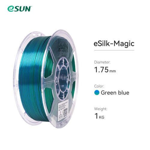 eSUN eSilk-PLA Magic Bicolor Filament Green Blue - 3D Print West -Perth WA  Stock